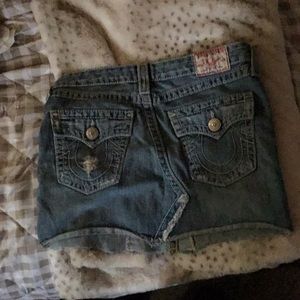True Religion jean skirt.